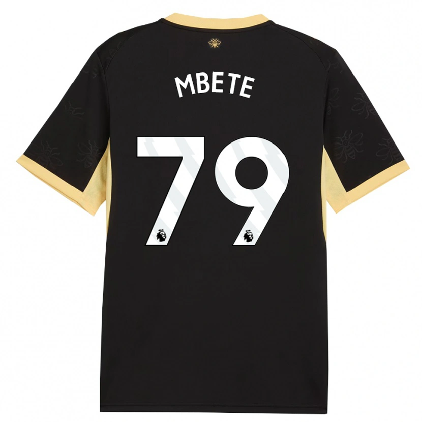 Danxen Bambino Maglia Luke Mbete #79 Giallo Nero Kit Gara Away 2026/27 Maglietta