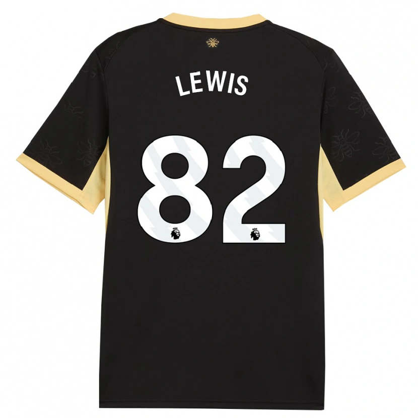 Danxen Bambino Maglia Rico Lewis #82 Giallo Nero Kit Gara Away 2026/27 Maglietta
