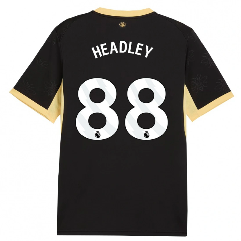 Danxen Bambino Maglia Dante Headley #88 Giallo Nero Kit Gara Away 2026/27 Maglietta