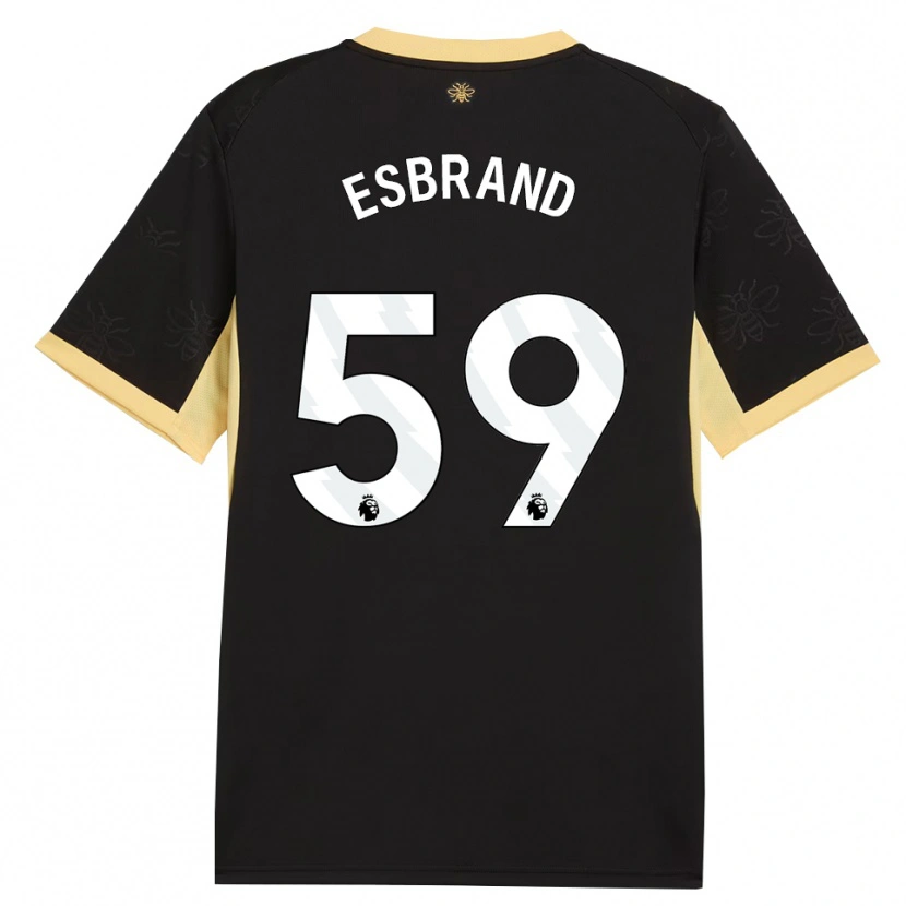 Danxen Bambino Maglia Josh Wilson-Esbrand #59 Giallo Nero Kit Gara Away 2026/27 Maglietta