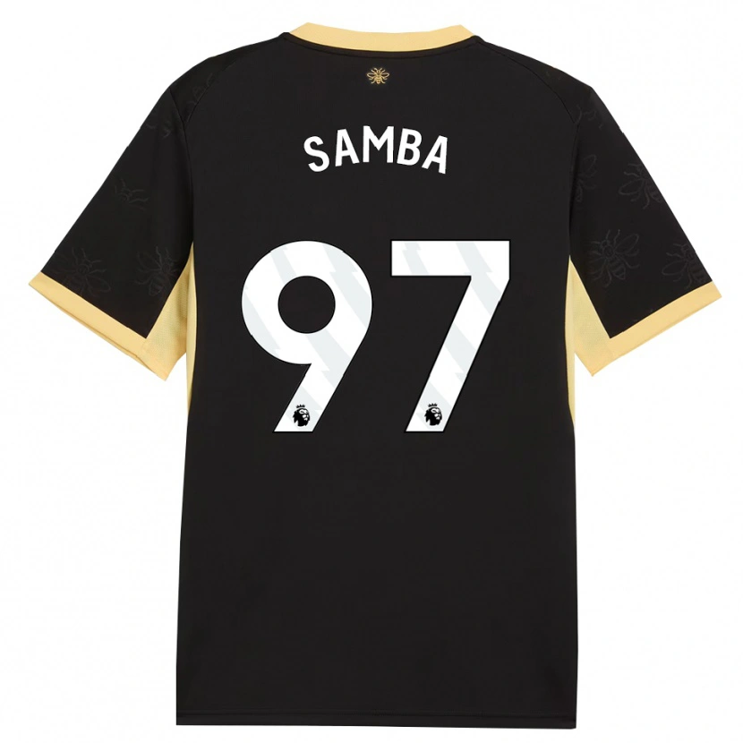 Danxen Bambino Maglia Tyrone Samba #97 Giallo Nero Kit Gara Away 2026/27 Maglietta