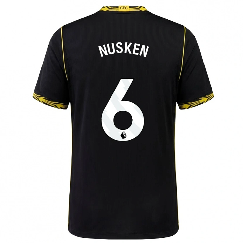 Danxen Bambino Maglia Sjoeke Nüsken #6 Giallo Nero Kit Gara Away 2026/27 Maglietta
