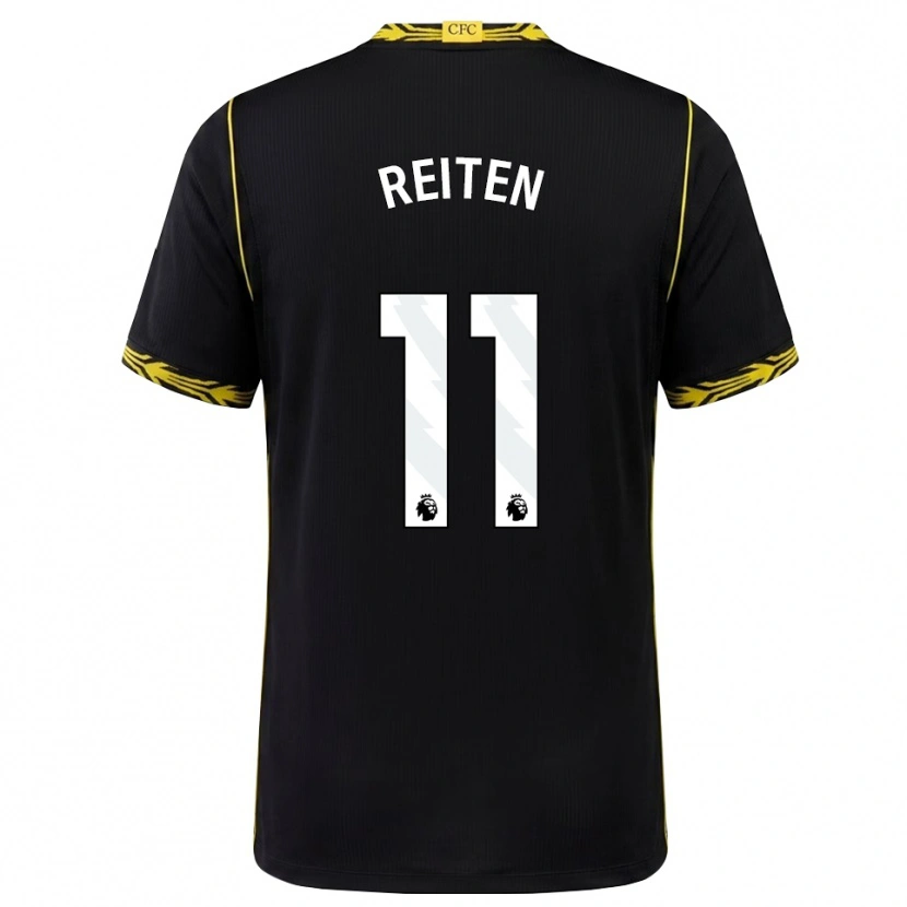 Danxen Bambino Maglia Guro Reiten #11 Giallo Nero Kit Gara Away 2026/27 Maglietta