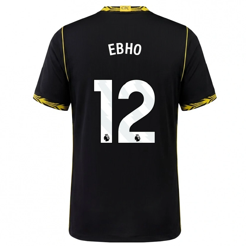 Danxen Bambino Maglia Riley Ebho #12 Giallo Nero Kit Gara Away 2026/27 Maglietta