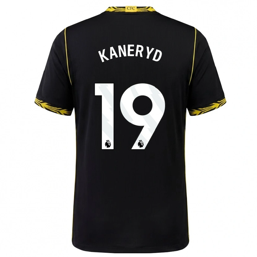 Danxen Bambino Maglia Johanna Rytting Kaneryd #19 Giallo Nero Kit Gara Away 2026/27 Maglietta