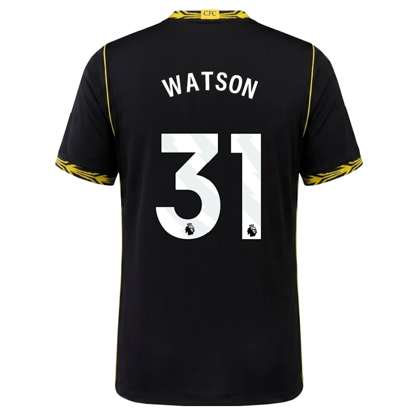 Danxen Bambino Maglia Reggie Watson #31 Giallo Nero Kit Gara Away 2026/27 Maglietta