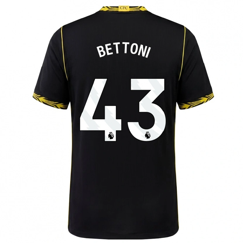 Danxen Bambino Maglia Harrison Bettoni #43 Giallo Nero Kit Gara Away 2026/27 Maglietta