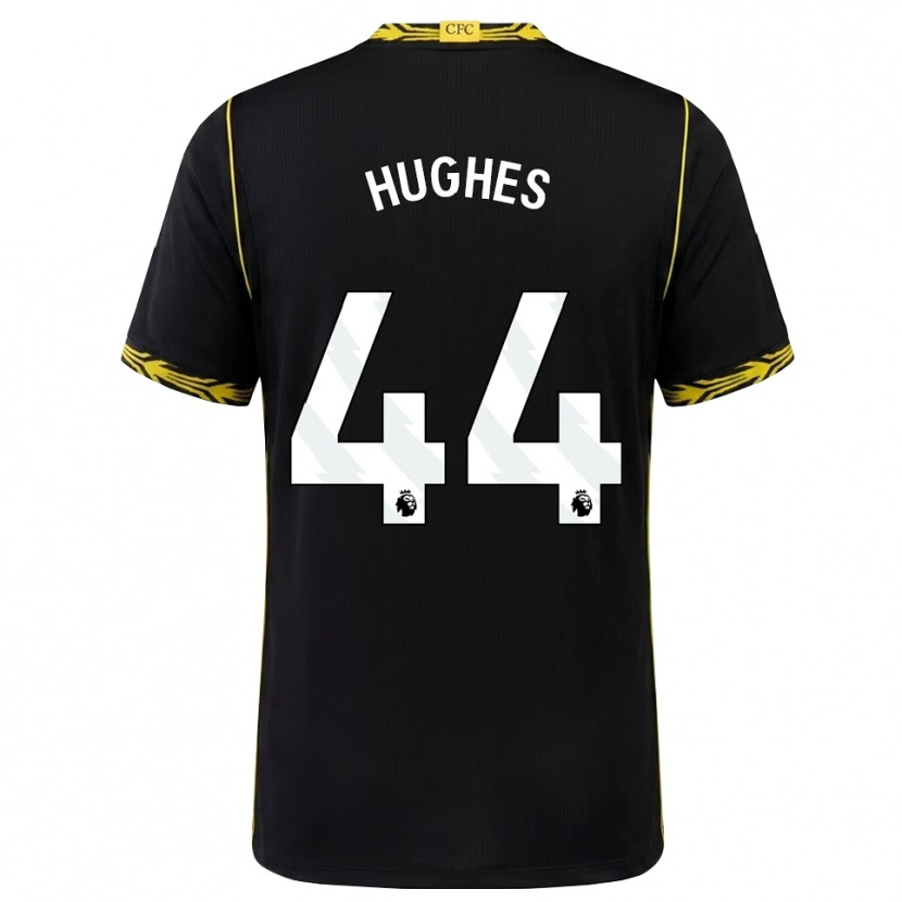 Danxen Bambino Maglia Brodi Hughes #44 Giallo Nero Kit Gara Away 2026/27 Maglietta