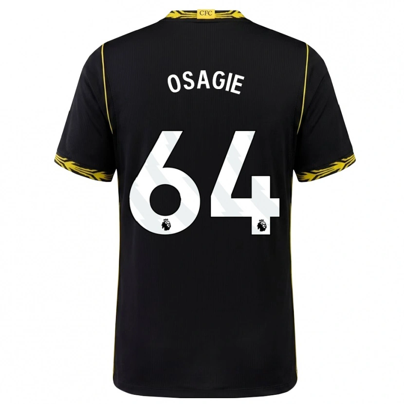 Danxen Bambino Maglia Justin Osagie #64 Giallo Nero Kit Gara Away 2026/27 Maglietta