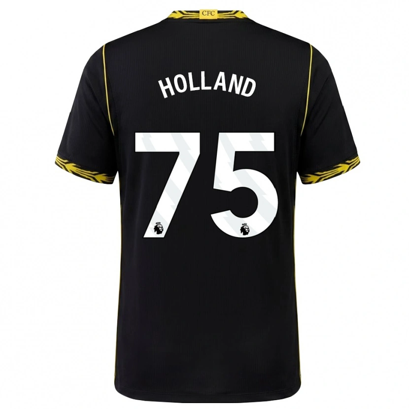 Danxen Bambino Maglia Charlie Holland #75 Giallo Nero Kit Gara Away 2026/27 Maglietta