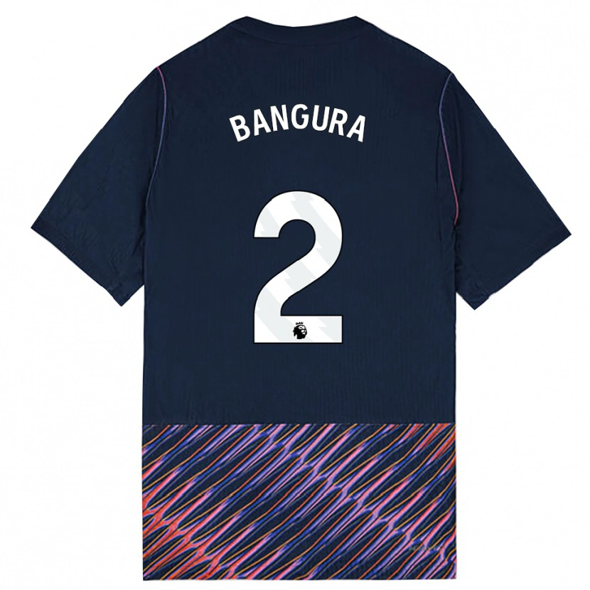 Danxen Bambino Maglia Samal Bangura #2 Blu Reale Bianco Kit Gara Away 2026/27 Maglietta