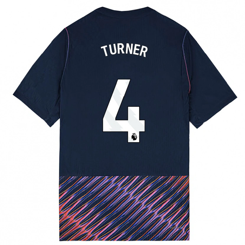 Danxen Bambino Maglia Amy Turner #4 Blu Reale Bianco Kit Gara Away 2026/27 Maglietta