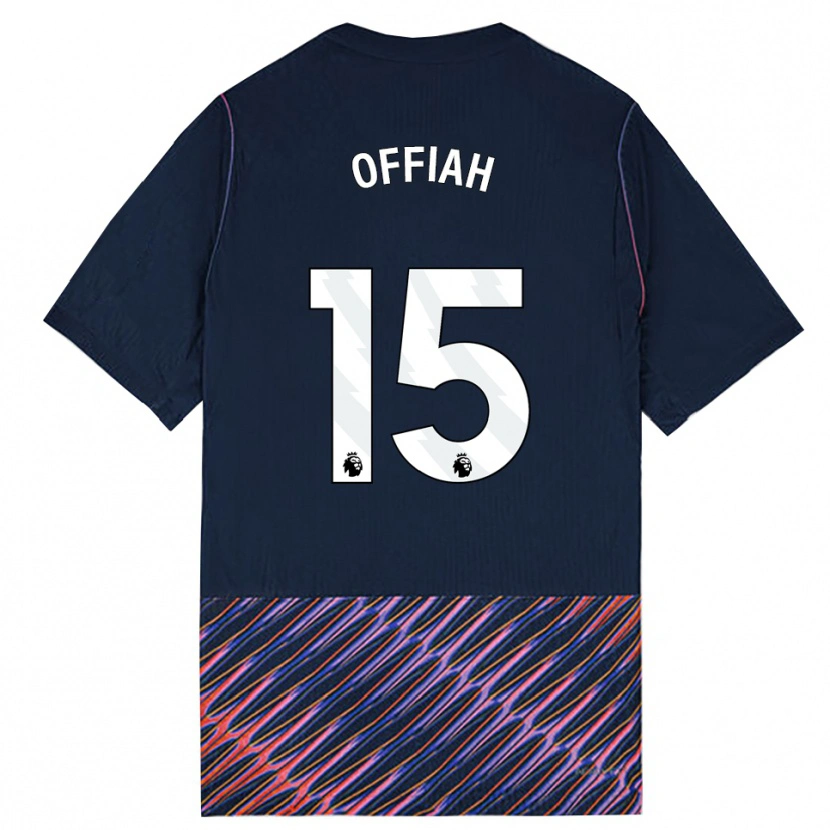 Danxen Bambino Maglia Phoenix Offiah #15 Blu Reale Bianco Kit Gara Away 2026/27 Maglietta