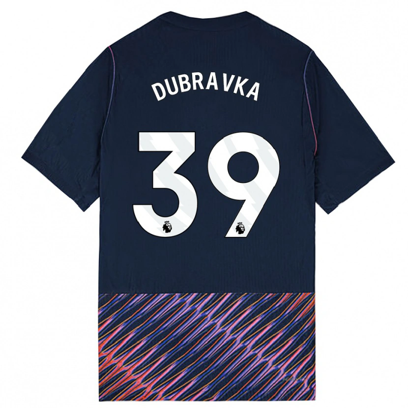Danxen Bambino Maglia Martin Dúbravka #39 Blu Reale Bianco Kit Gara Away 2026/27 Maglietta