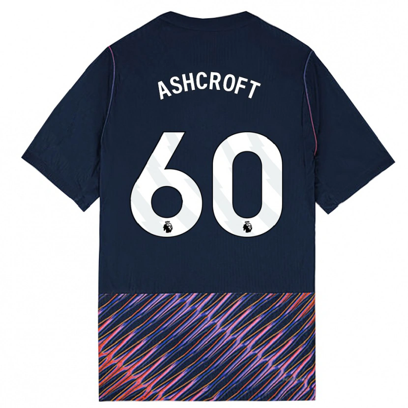 Danxen Bambino Maglia Tyrell Ashcroft #60 Blu Reale Bianco Kit Gara Away 2026/27 Maglietta