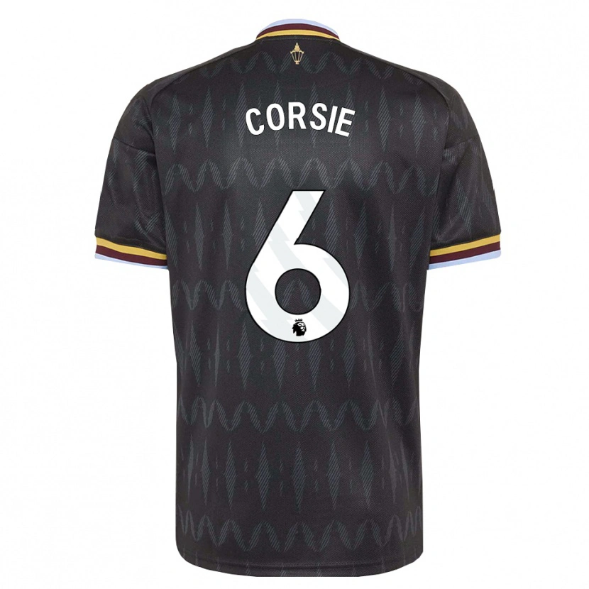 Danxen Bambino Maglia Rachel Corsie #6 Blu Fiordaliso Nero Giallo Kit Gara Away 2026/27 Maglietta