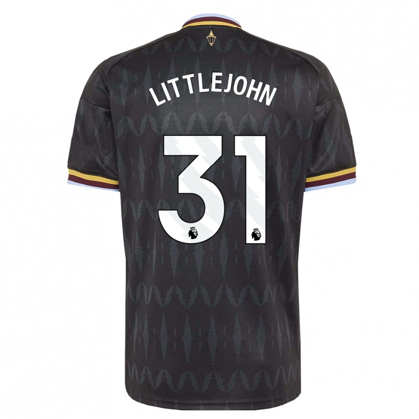 Danxen Bambino Maglia Ruesha Littlejohn #31 Blu Fiordaliso Nero Giallo Kit Gara Away 2026/27 Maglietta