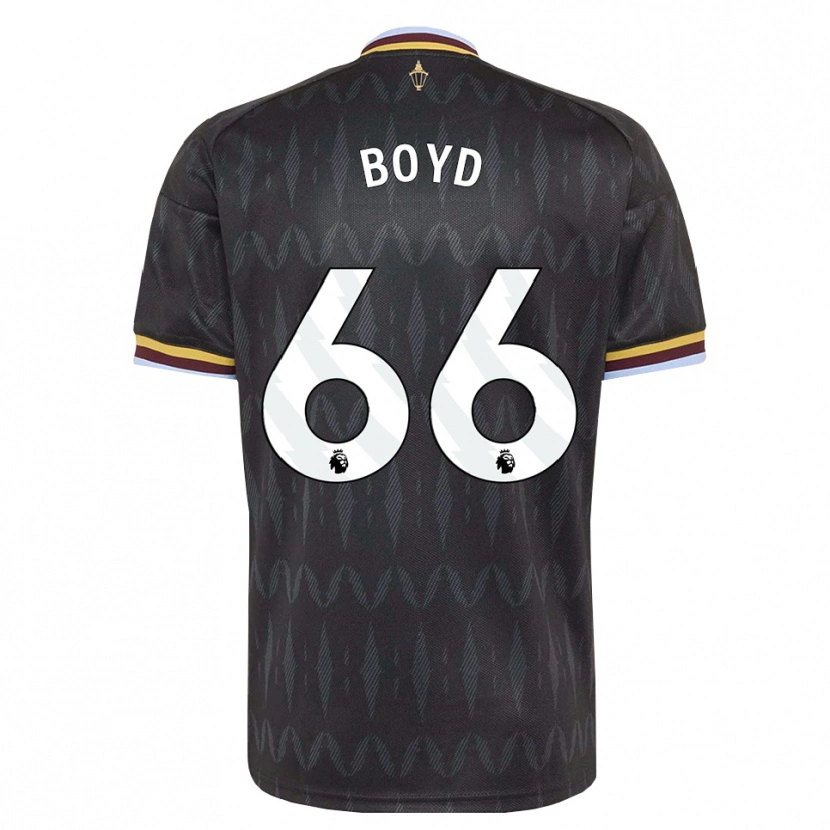 Danxen Bambino Maglia Fletcher Boyd #66 Blu Fiordaliso Nero Giallo Kit Gara Away 2026/27 Maglietta