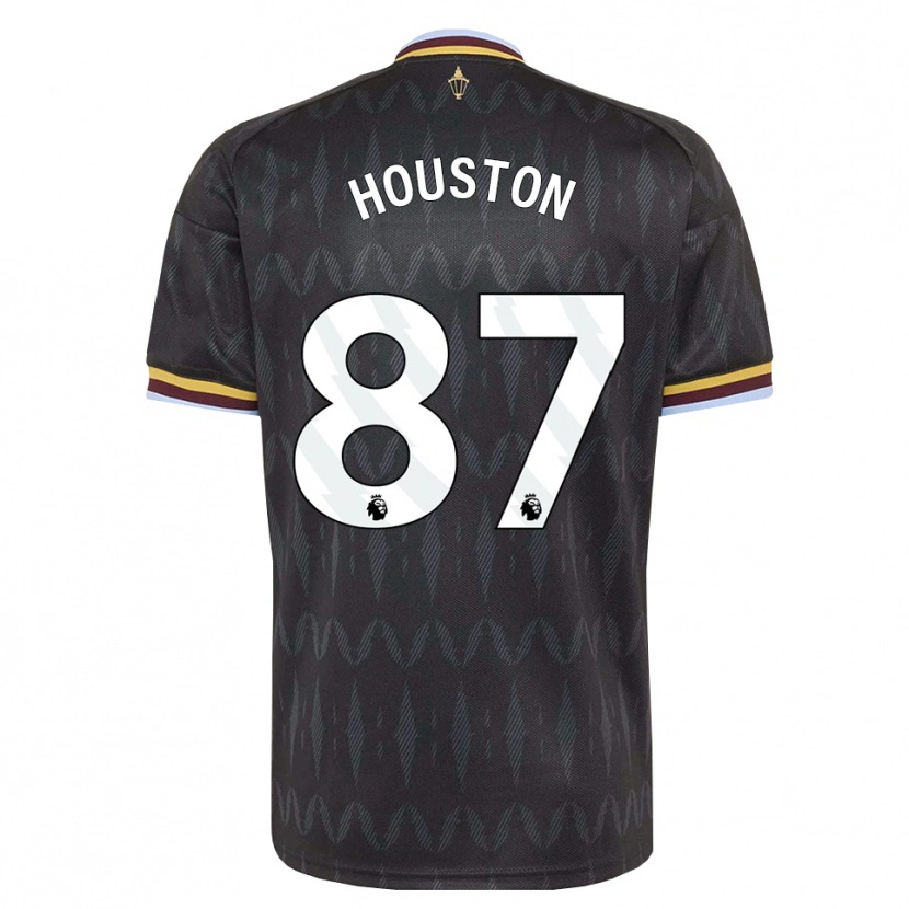 Danxen Bambino Maglia Theo Houston #87 Blu Fiordaliso Nero Giallo Kit Gara Away 2026/27 Maglietta