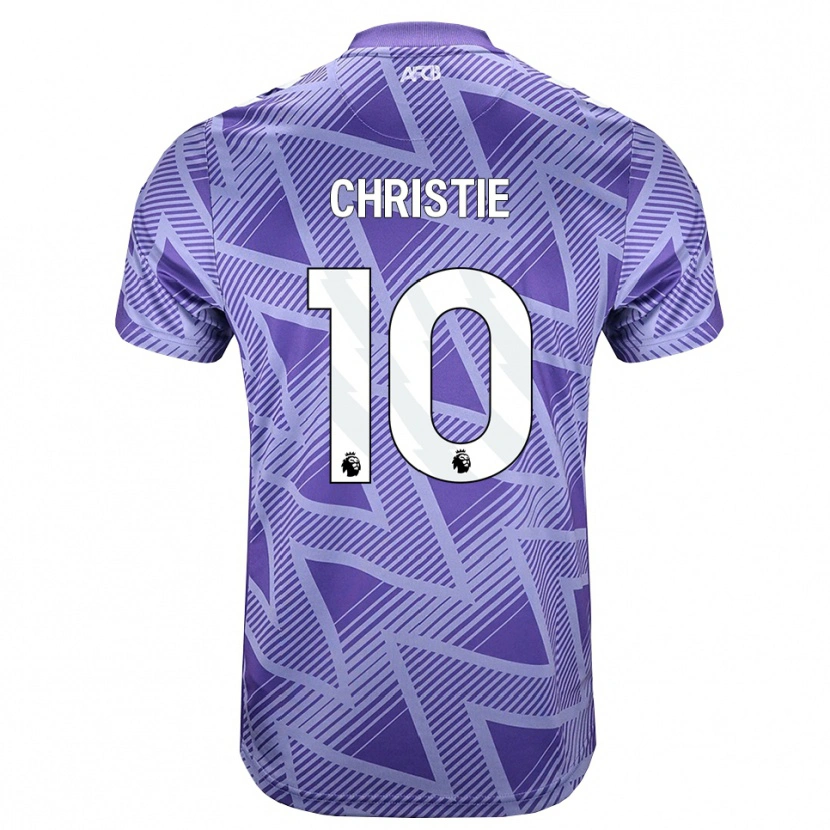 Danxen Bambino Maglia Ryan Christie #10 Rossa Velo Pallido Bianco Kit Gara Away 2026/27 Maglietta