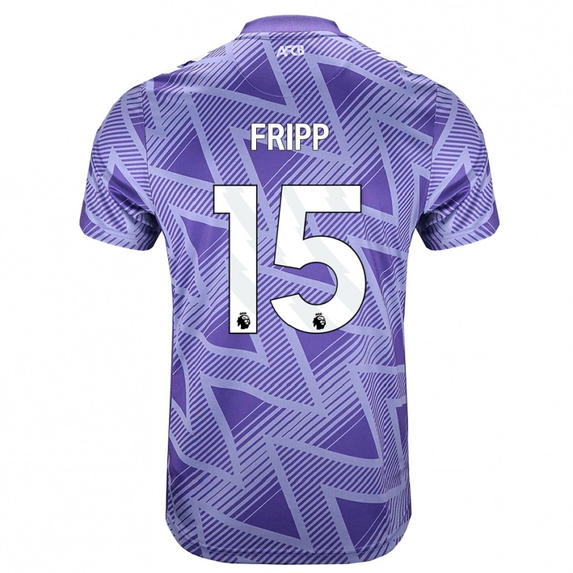 Danxen Bambino Maglia Kelly Fripp #15 Rossa Velo Pallido Bianco Kit Gara Away 2026/27 Maglietta