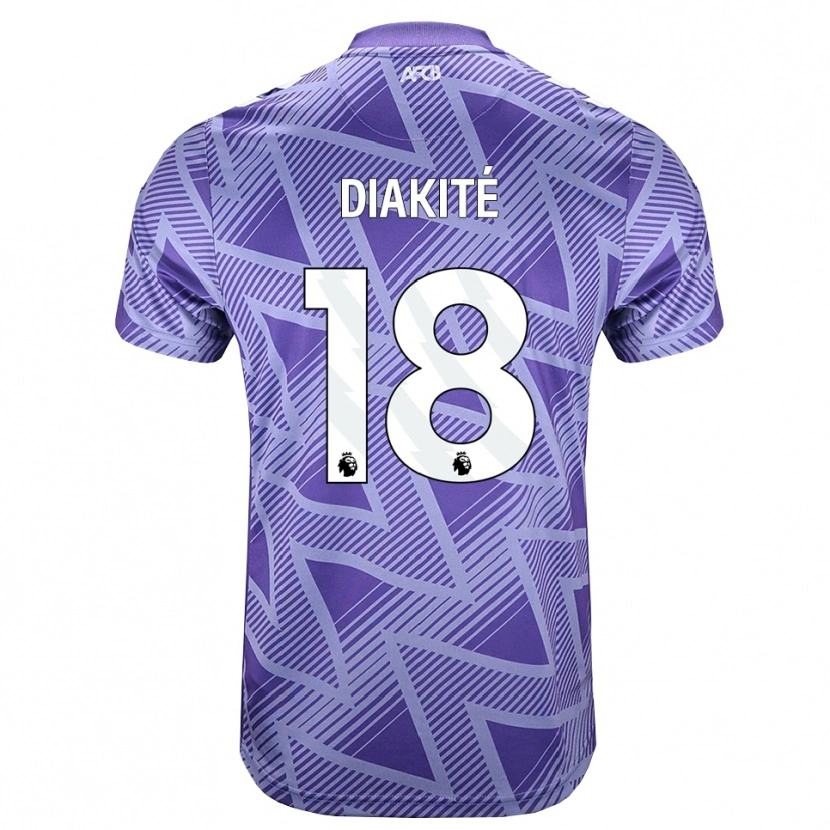 Danxen Bambino Maglia Bafodé Diakité #18 Rossa Velo Pallido Bianco Kit Gara Away 2026/27 Maglietta