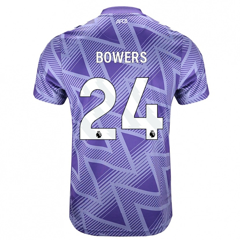 Danxen Bambino Maglia Kelci Bowers #24 Rossa Velo Pallido Bianco Kit Gara Away 2026/27 Maglietta