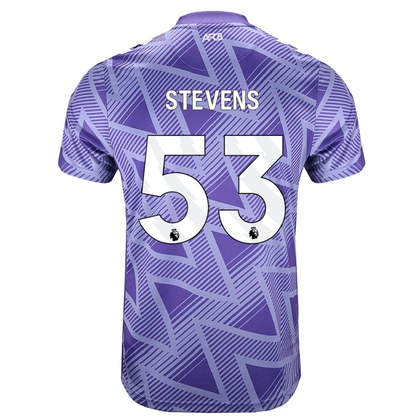 Danxen Bambino Maglia Charlie Stevens #53 Rossa Velo Pallido Bianco Kit Gara Away 2026/27 Maglietta