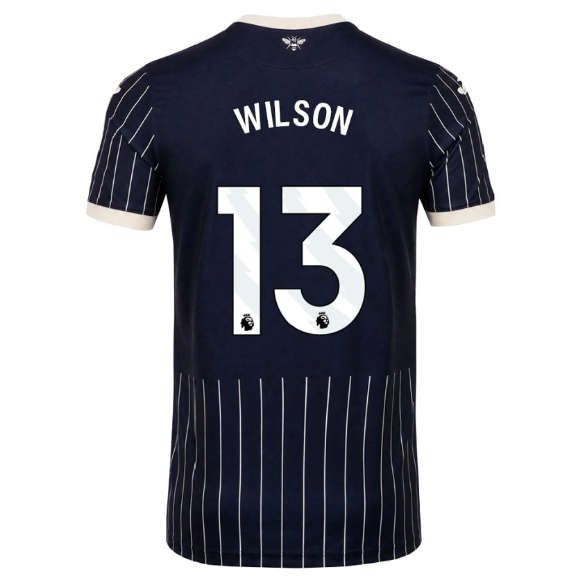 Danxen Bambino Maglia Callum Wilson #13 Bianco Nero Kit Gara Away 2026/27 Maglietta