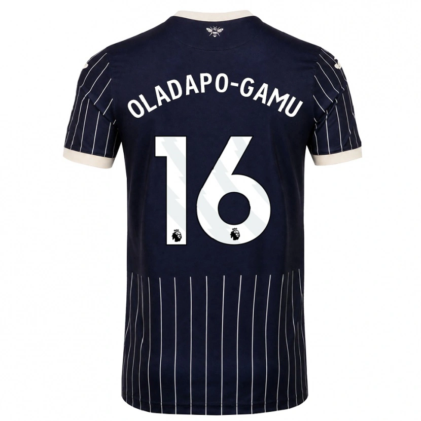 Danxen Bambino Maglia Josh Oladapo-Gamu #16 Bianco Nero Kit Gara Away 2026/27 Maglietta
