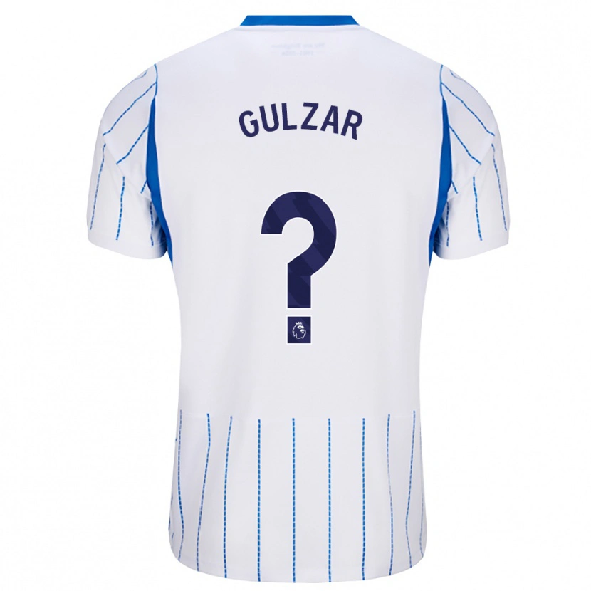 Danxen Bambino Maglia Layth Gulzar #0 Blu Dodger Bianco Kit Gara Away 2026/27 Maglietta