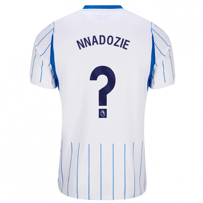 Danxen Bambino Maglia Chiamaka Nnadozie #0 Blu Dodger Bianco Kit Gara Away 2026/27 Maglietta