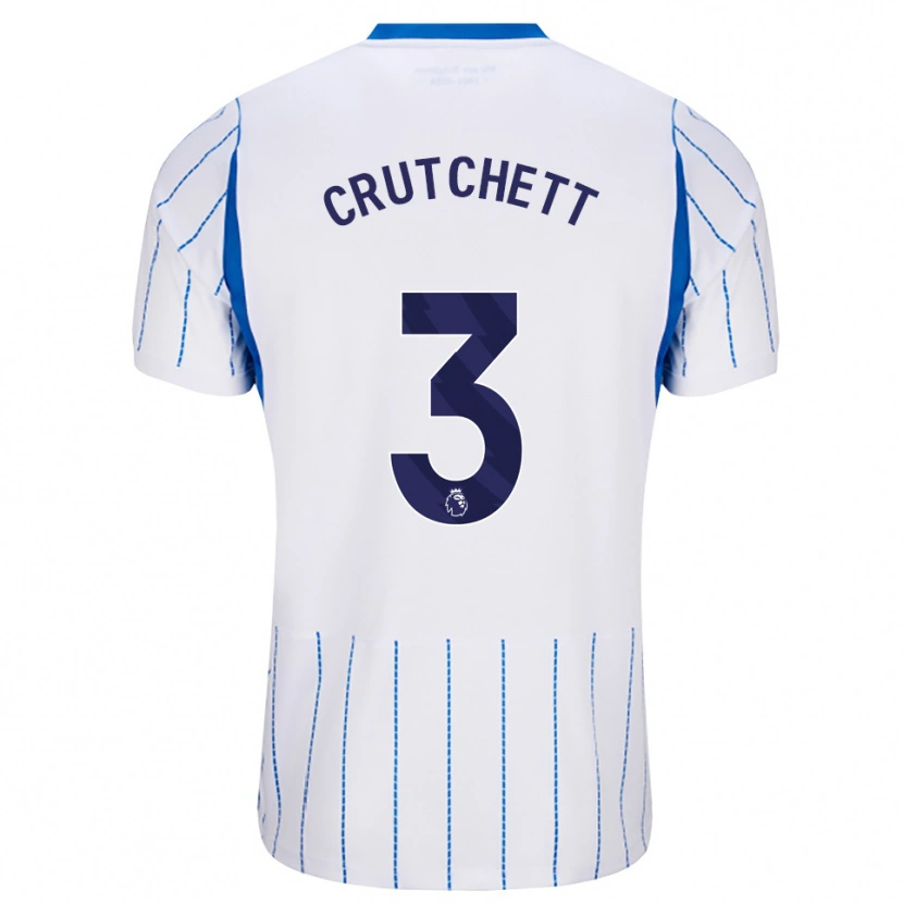 Danxen Bambino Maglia Liam Crutchett #3 Blu Dodger Bianco Kit Gara Away 2026/27 Maglietta