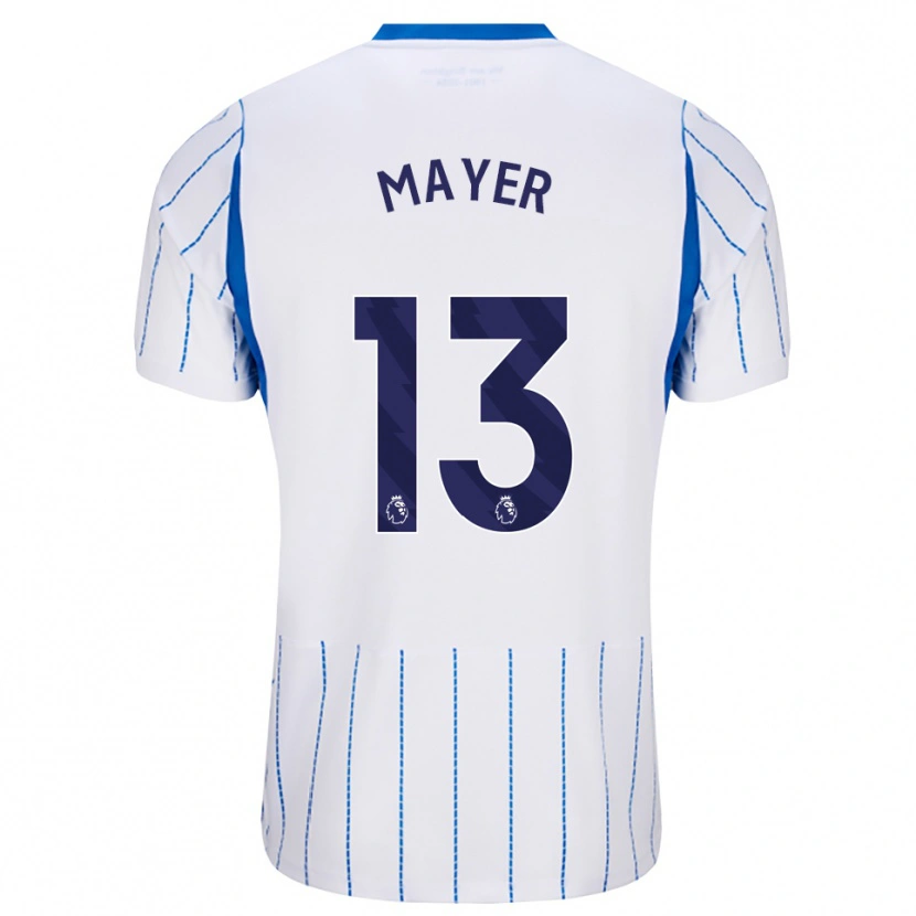 Danxen Bambino Maglia Oliver Mayer #13 Blu Dodger Bianco Kit Gara Away 2026/27 Maglietta