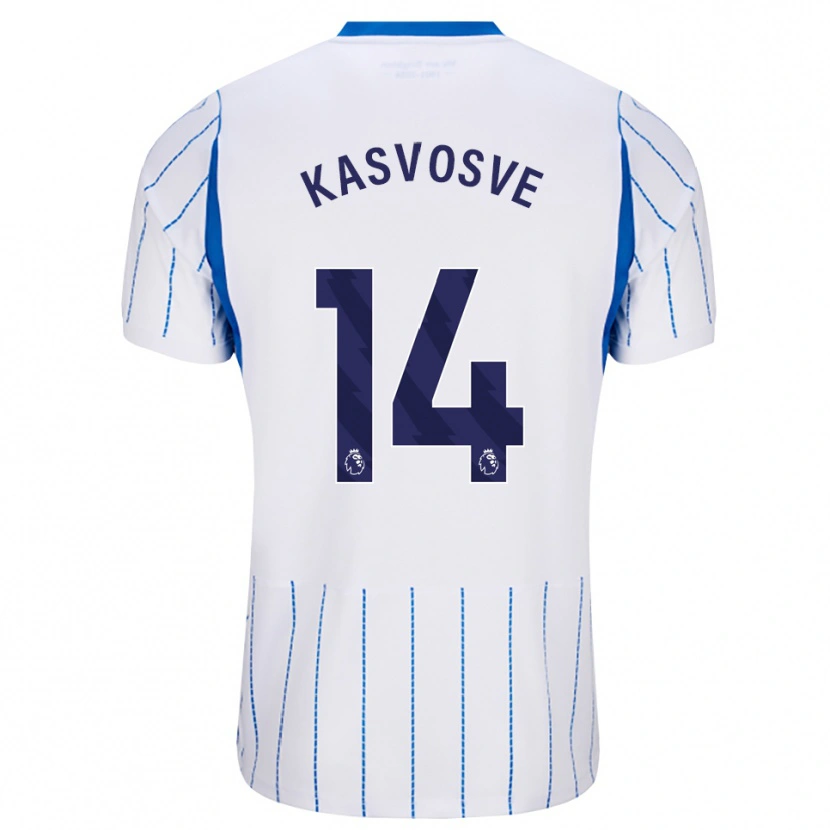 Danxen Bambino Maglia Henry Kasvosve #14 Blu Dodger Bianco Kit Gara Away 2026/27 Maglietta