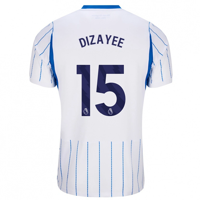 Danxen Bambino Maglia Lolan Dizayee #15 Blu Dodger Bianco Kit Gara Away 2026/27 Maglietta