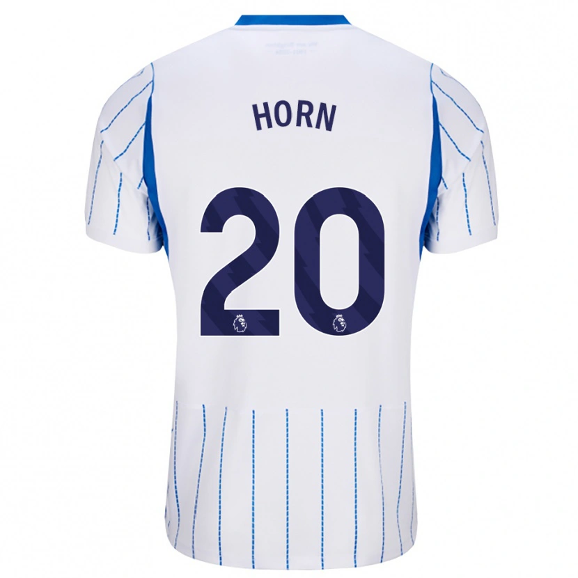 Danxen Bambino Maglia Stanley Horn #20 Blu Dodger Bianco Kit Gara Away 2026/27 Maglietta