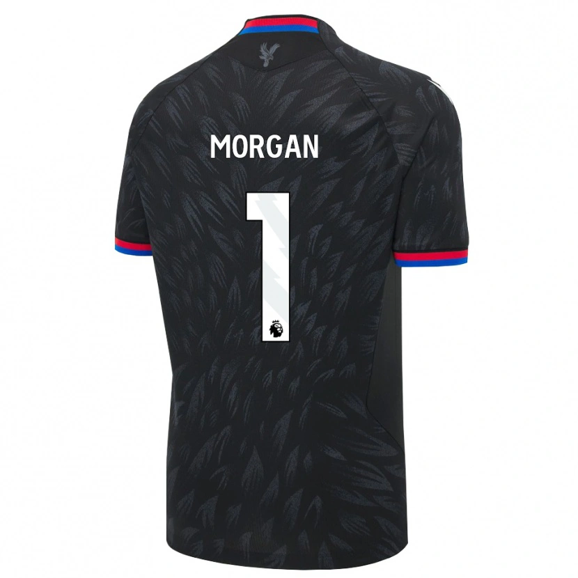 Danxen Bambino Maglia Chloe Morgan #1 Nero Blu Rosso Kit Gara Away 2026/27 Maglietta