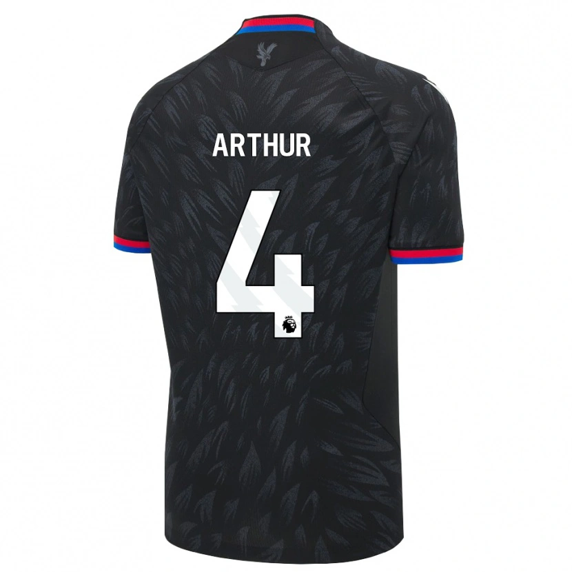 Danxen Bambino Maglia Chloe Arthur #4 Nero Blu Rosso Kit Gara Away 2026/27 Maglietta