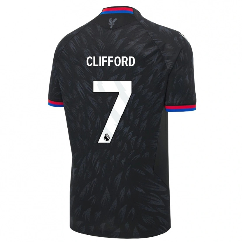 Danxen Bambino Maglia Charley Clifford #7 Nero Blu Rosso Kit Gara Away 2026/27 Maglietta