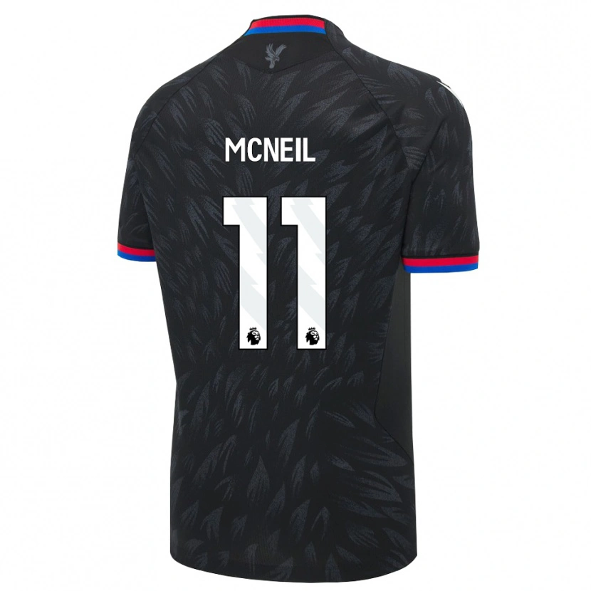 Danxen Bambino Maglia Dwight Mcneil #11 Nero Blu Rosso Kit Gara Away 2026/27 Maglietta