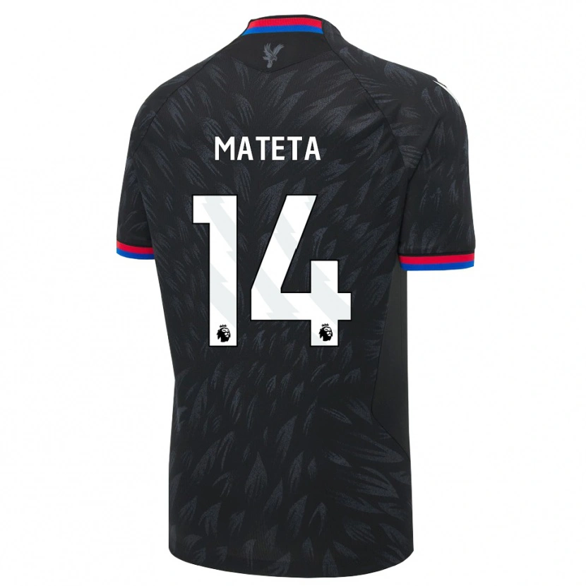 Danxen Bambino Maglia Jean-Philippe Mateta #14 Nero Blu Rosso Kit Gara Away 2026/27 Maglietta