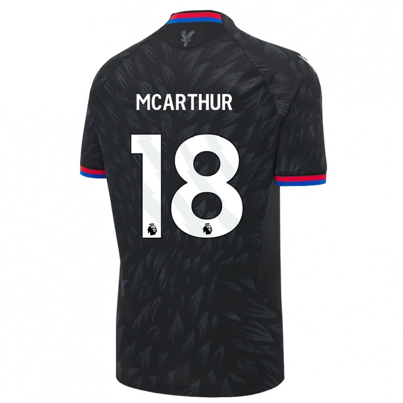 Danxen Bambino Maglia James Mcarthur #18 Nero Blu Rosso Kit Gara Away 2026/27 Maglietta