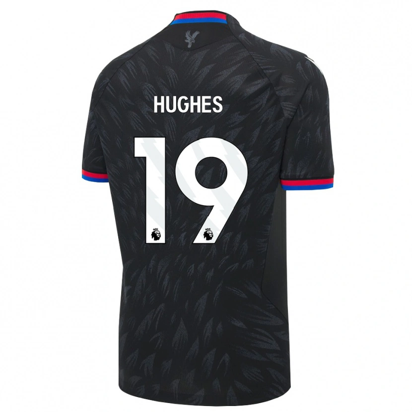 Danxen Bambino Maglia Will Hughes #19 Nero Blu Rosso Kit Gara Away 2026/27 Maglietta
