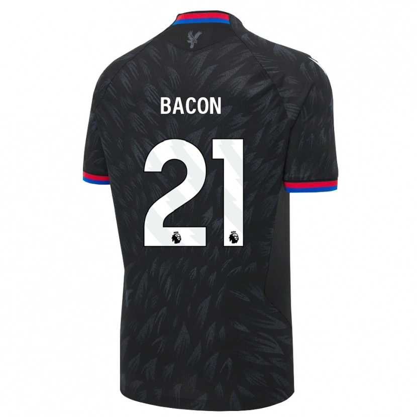 Danxen Bambino Maglia Skye Bacon #21 Nero Blu Rosso Kit Gara Away 2026/27 Maglietta