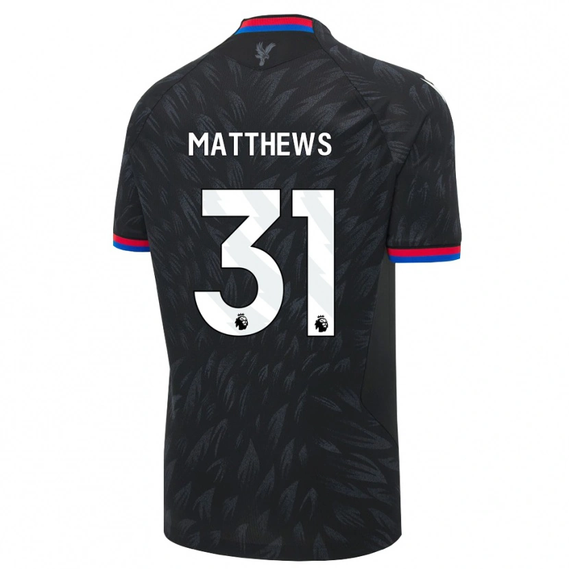 Danxen Bambino Maglia Remi Matthews #31 Nero Blu Rosso Kit Gara Away 2026/27 Maglietta