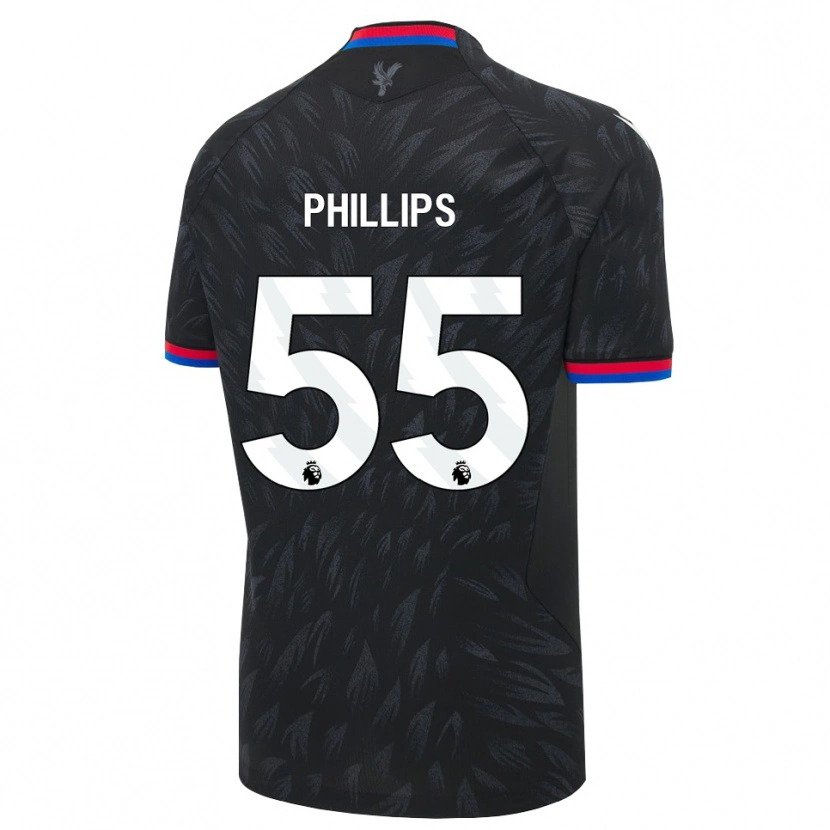 Danxen Bambino Maglia Killian Phillips #55 Nero Blu Rosso Kit Gara Away 2026/27 Maglietta