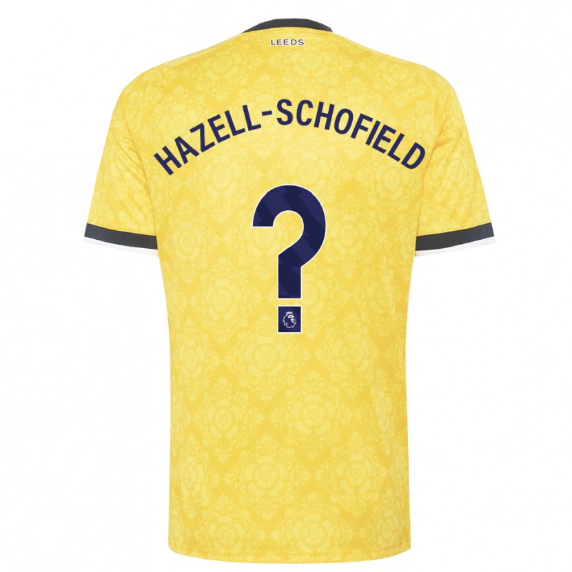 Danxen Bambino Maglia Marley Hazell-Schofield #0 Giallo Bianco Nero Kit Gara Away 2026/27 Maglietta