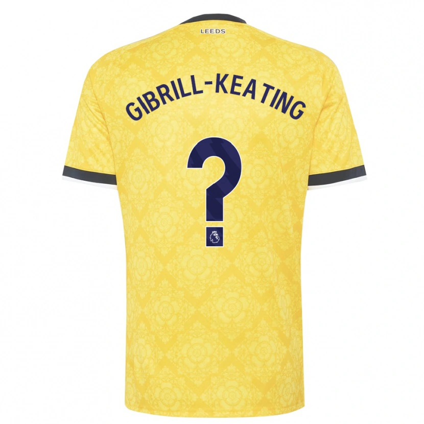 Danxen Bambino Maglia Sian Gibrill-Keating #0 Giallo Bianco Nero Kit Gara Away 2026/27 Maglietta