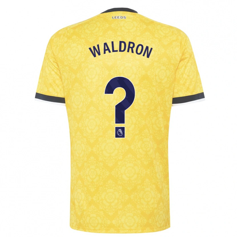 Danxen Bambino Maglia Ruby Waldron #0 Giallo Bianco Nero Kit Gara Away 2026/27 Maglietta